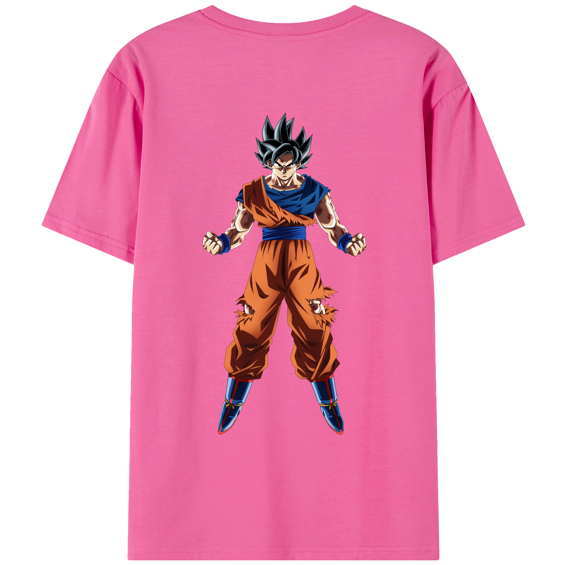 （画像用） ドラゴンボール 孫悟空（そん ごくう）Son Goku カカロット DRAGON BALL Kakarotto レディース半袖Tシャツ(バックプリント)